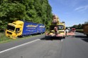 LKW in Boeschung A 3 Rich Frankfurt Hoehe Roesrath Lohmar P037